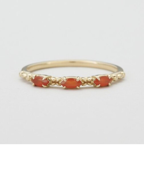 【Pocket Ring】 K10カーネリアンリング