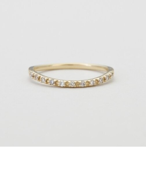 【Pocket Ring】 K10ダイヤモンドピンキーリング