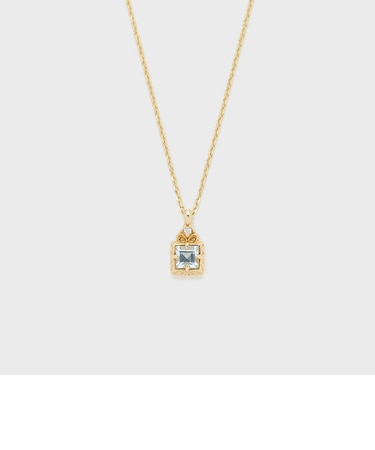 K10アクアマリンネックレス