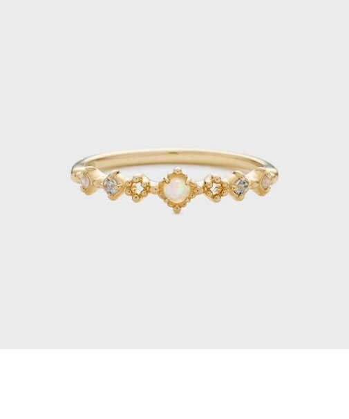 【Pocket RIng】K10オパールピンキーリング