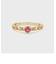 【Pocket Ring】K10ルビーピンキーリング