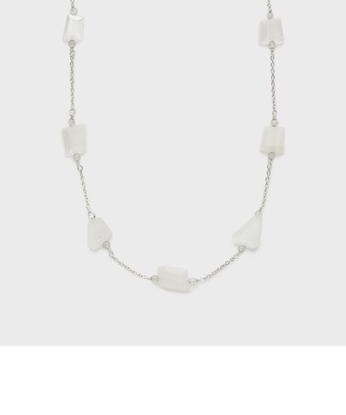 シルバームーンストーンネックレス