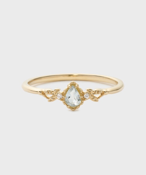 Pocket Ring】K10アクアマリンリング｜ノジェスの通販｜&mall