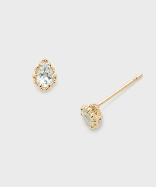 K10アクアマリンピアス