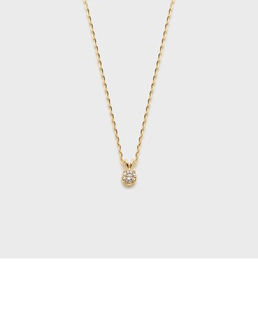 K10ダイヤモンドネックレス（0.05ct）