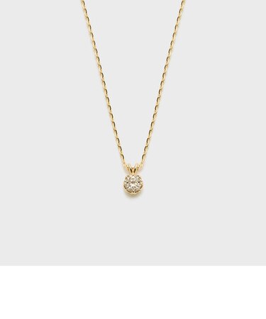 K10ダイヤモンドネックレス（0.1ct）