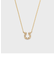 【Tiny Motif】K10ダイヤモンドシューネックレス（0.02ct）
