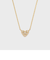 【Tiny Motif】K10ダイヤモンドハートネックレス（0.03ct）