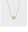 【Tiny Motif】K10ダイヤモンドハートネックレス（0.03ct）