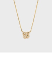 【Tiny Motif】K10ダイヤモンドクローバーネックレス（0.03ct）