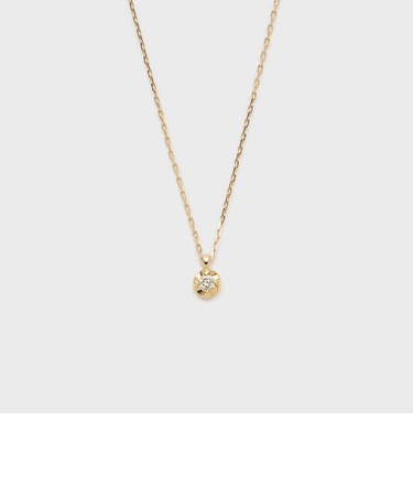 K10ダイヤモンドネックレス（0.04ct）