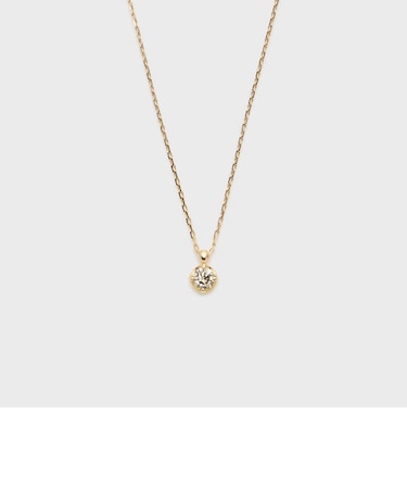 K10ダイヤモンドネックレス（0.08ct）