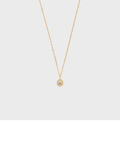 K18ダイヤモンドネックレス（0.05ct）