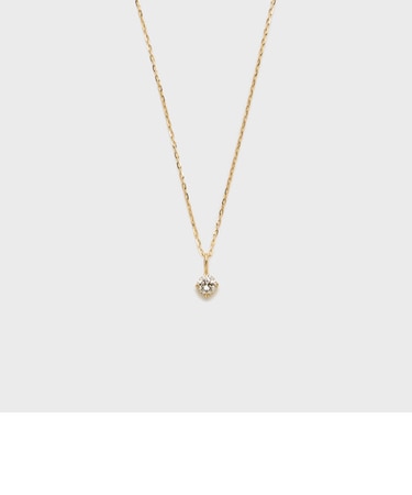 K18ダイヤモンドネックレス（0.1ct）