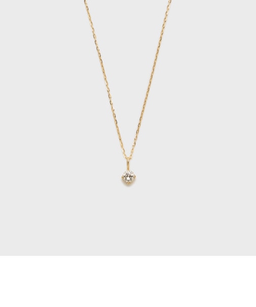 K18ダイヤモンドネックレス（0.1ct）