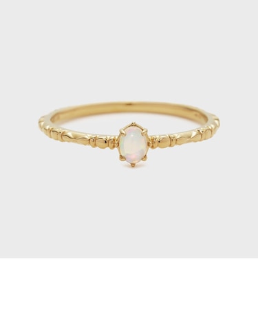 ゴールドオパールリング