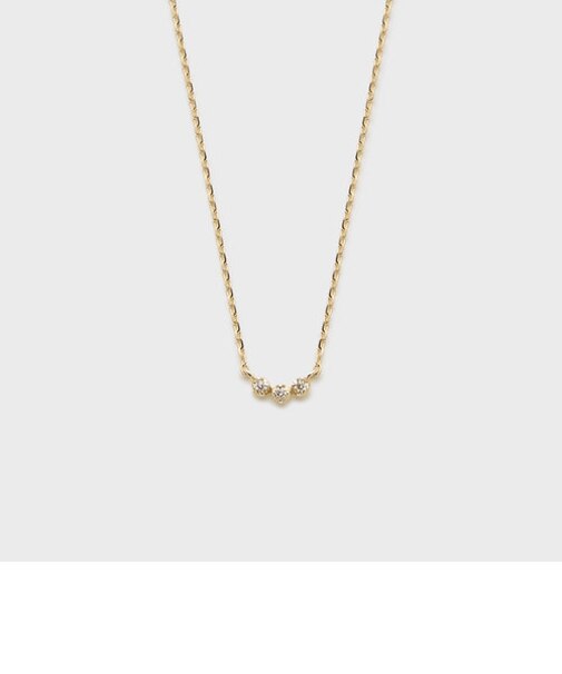 K10ダイヤモンドネックレス（0.01ct）