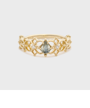 【Pocket Ring】K10ラブラドライトピンキーリング