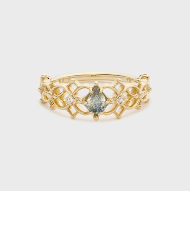 【Pocket Ring】K10ラブラドライトピンキーリング