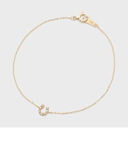 【Tiny Motif】K10ダイヤモンドブレスレット(0.02ct)