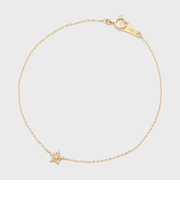 【Tiny Motif】K10ダイヤモンドブレスレット(0.02ct)