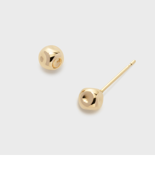 ノジェス】K10 ツイストフープピアス＆パールチャームセット K10パール