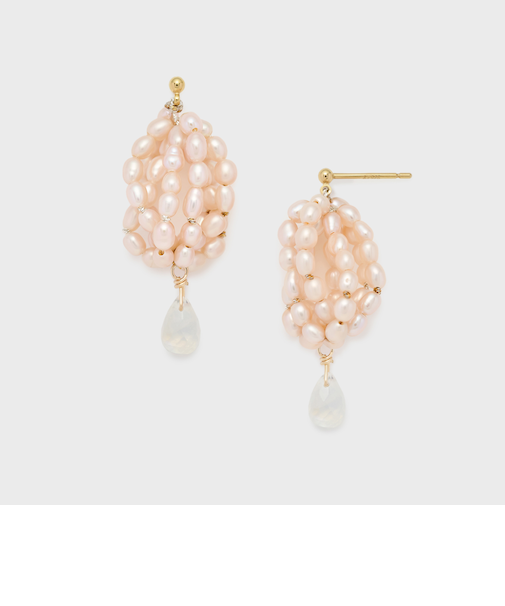 ゴールドパールピアス