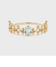 【Pocket Ring】K5アクアマリンリング