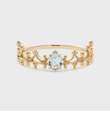【Pocket Ring】K5アクアマリンリング