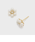 ゴールドフラワーパールピアス