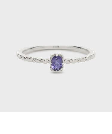 【Pocket Ring】シルバーアイオライトリング