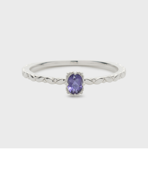 【Pocket Ring】シルバーアイオライトリング