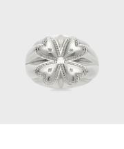 シルバークローバーピンキーリング