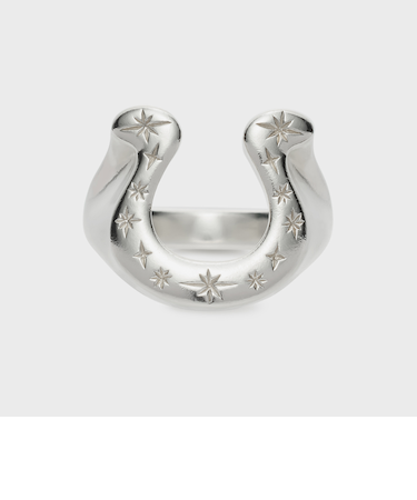 シルバーホースシューピンキーリング