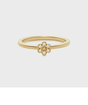 ゴールドダイヤモンドピンキーリング（0.03ct）