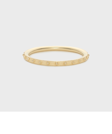 K10ドットピンキーリング