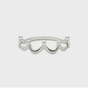 シルバークラウンピンキーリング