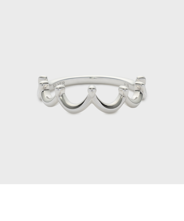 シルバークラウンピンキーリング