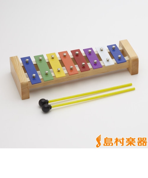 カラフル鉄琴 20音（半音付き） 知育 楽器 玩具 グロッケン｜シマムラ