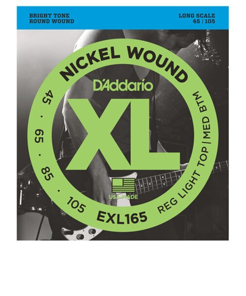 EXL165 ニッケル 45-105 レギュラーライトトップミディアムボトム