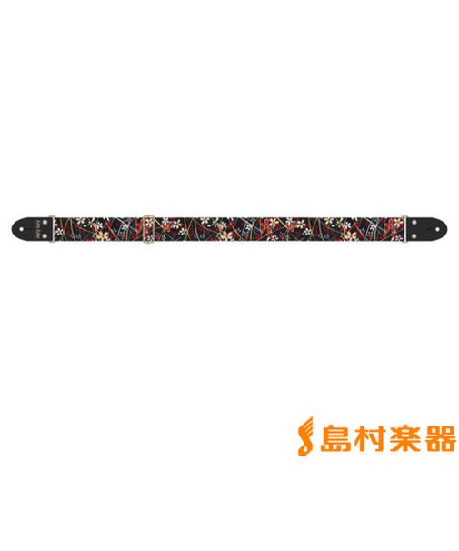 LS2400KSB ストラップ ギター・ベース用 ちりめん/草桜
