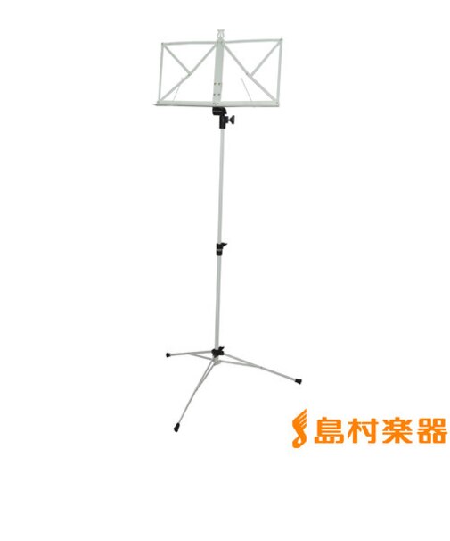 KB341F 譜面台 ホワイト スチール製 【折りたたみ】