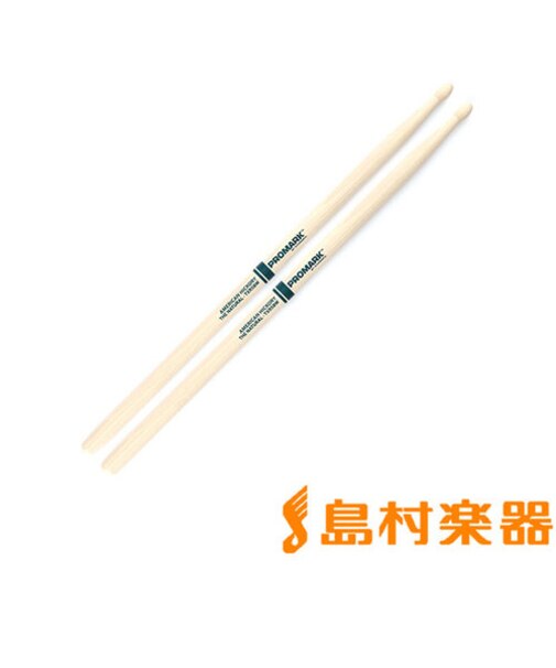TXR5BW スティック Hickory 5B "The Natural" Wood Tip Drumstick