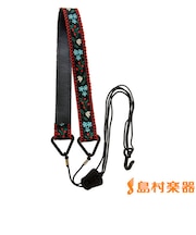 NO1200/BLK カミヤ ウクレレストラップ