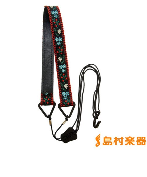 NO1200/BLK カミヤ ウクレレストラップ