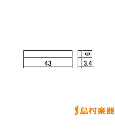 BNK-10 ボーンナット43×6×3.4mm
