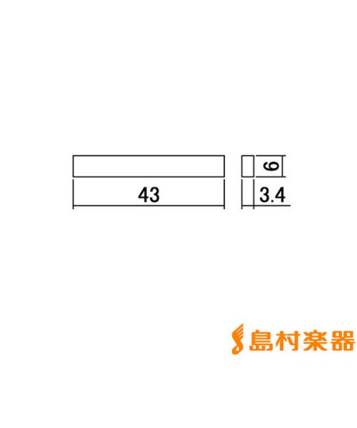 BNK-10 ボーンナット43×6×3.4mm