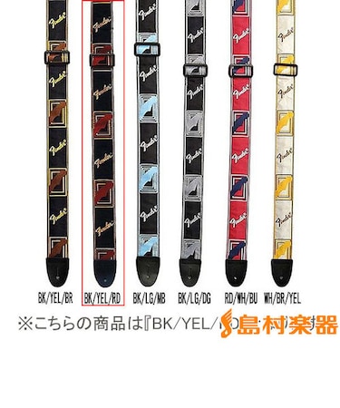 Monogrammed Strap Black/Yellow/Red ストラップ モノグラム