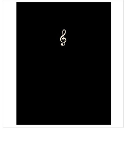 FL95/SGC/BL 楽譜ファイル スモールト音記号 ミュージックレッスンファイル BL 黒