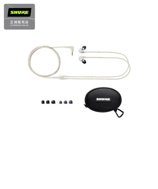 SE215 (クリア)+[ ストレートケーブル] プロフェッショナル高遮音性イヤホン